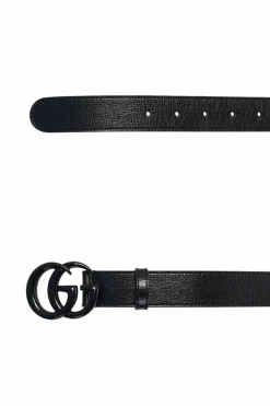 Gucci CZARNY Pasek z logo