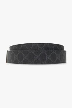 Gucci CZARNY Pasek z logo