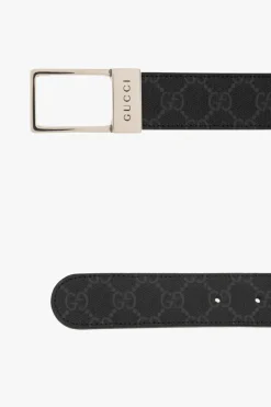 Gucci CZARNY Pasek z logo