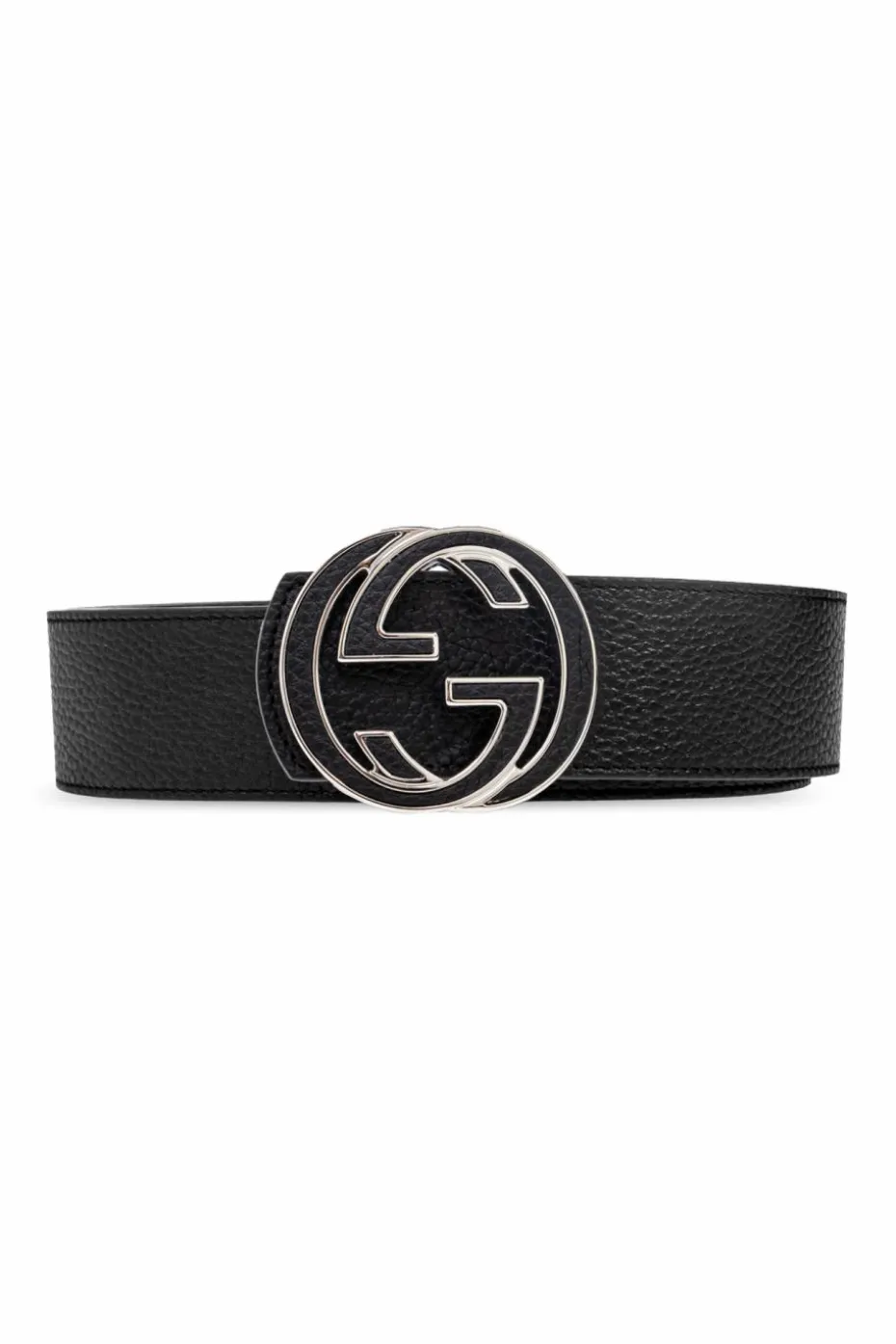 Gucci CZARNY Pasek z logo