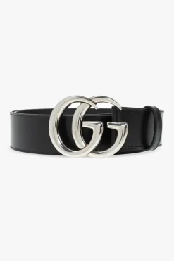 Gucci CZARNY Pasek z logo
