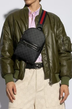 Gucci CZARNY Plecak na jedno ramię