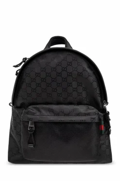 Gucci CZARNY Plecak ze wzorem `GG`