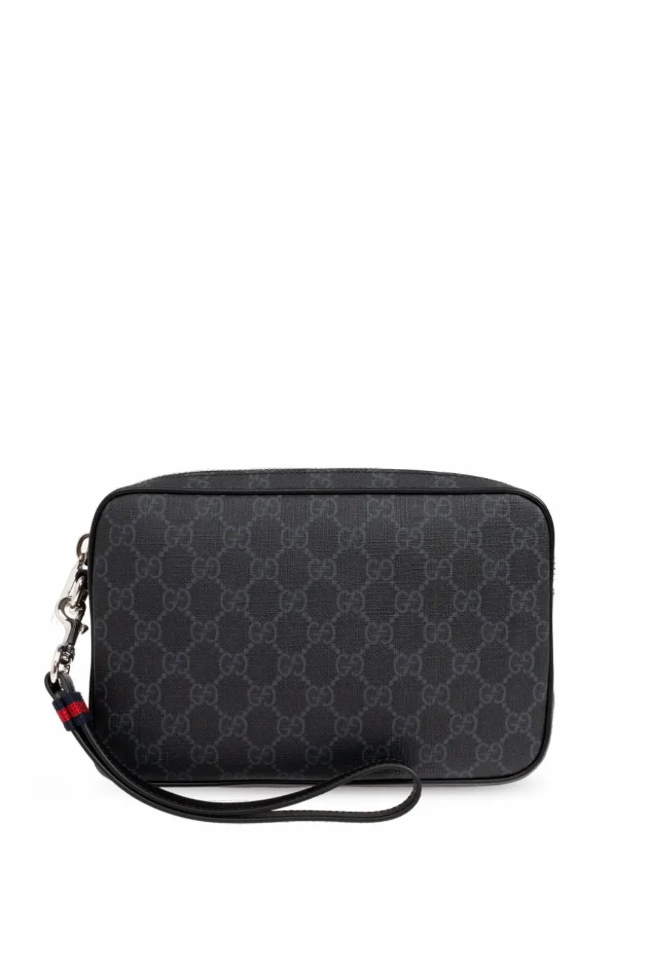 Gucci CZARNY Saszetka z paskiem na nadgarstek
