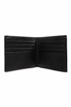 Gucci CZARNY Składany portfel z logo