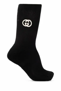 Gucci CZARNY Skarpety z logo