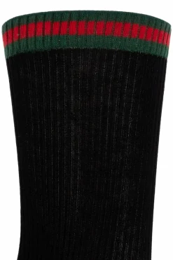 Gucci CZARNY Skarpety z motywem ‘Web’