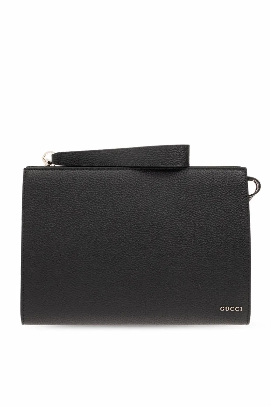Gucci CZARNY Skórzana torba do ręki