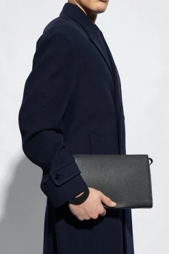 Gucci CZARNY Skórzana torba do ręki