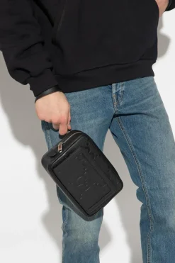 Gucci CZARNY Skórzana torba do ręki