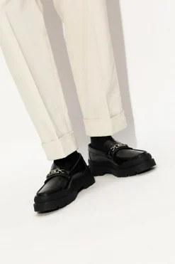 Gucci CZARNY Skórzane buty typu ‘loafers’