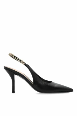 Gucci CZARNY Skórzane buty na obcasie `Signoria`