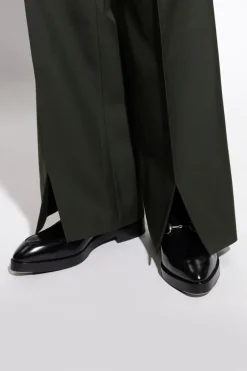Gucci CZARNY Skórzane buty typu `loafers`