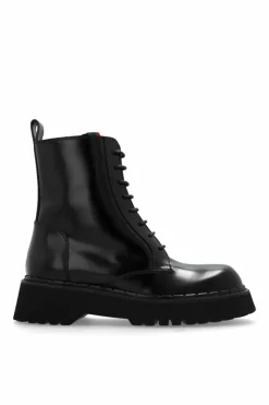 Gucci CZARNY Skórzane buty