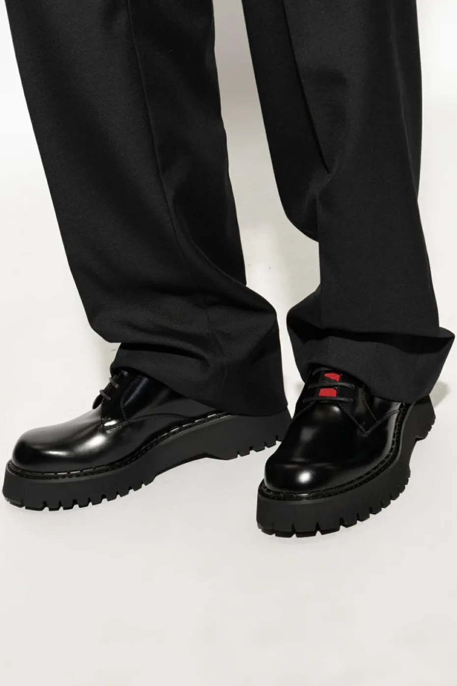 Gucci CZARNY Skórzane buty