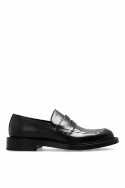 Gucci CZARNY Skórzane buty typu `loafers`