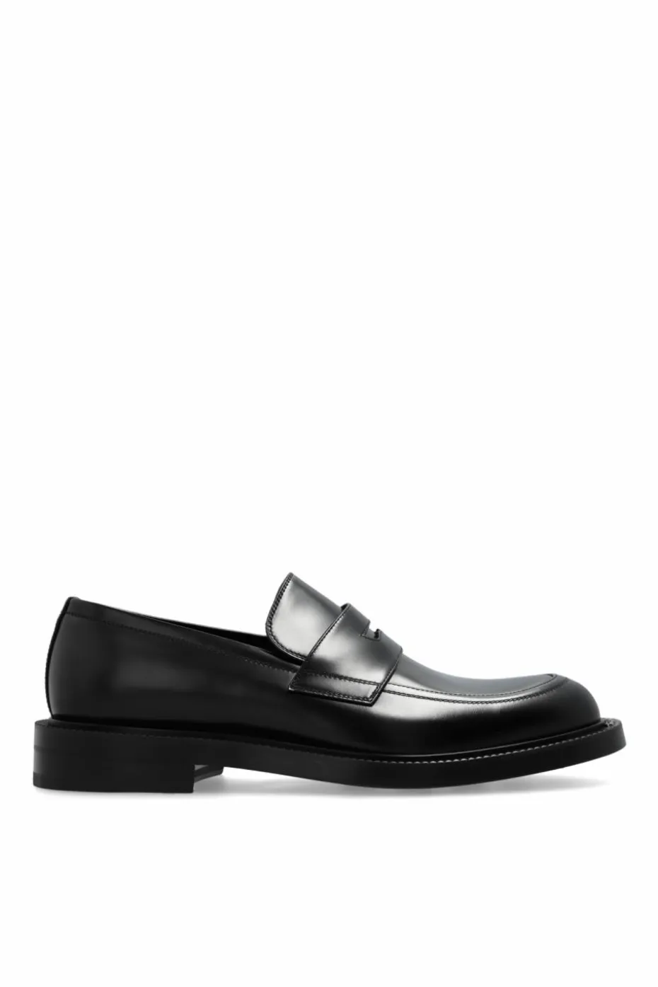 Gucci CZARNY Skórzane buty typu `loafers`