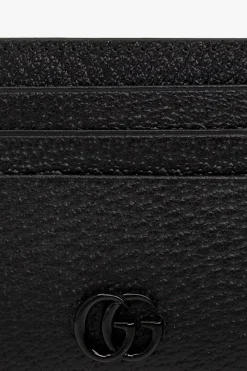 Gucci CZARNY Skórzane etui na karty