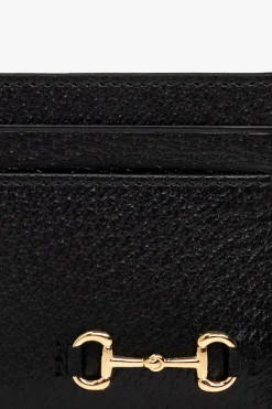 Gucci CZARNY Skórzane etui na karty