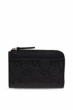 Gucci CZARNY Skórzane etui na karty