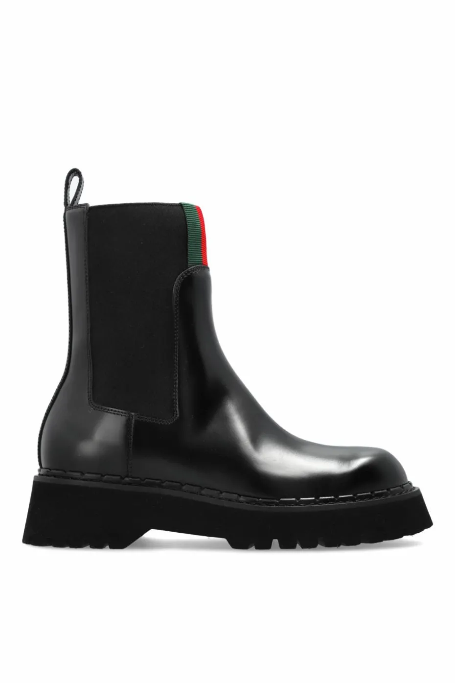 Gucci CZARNY Skórzane sztyblety