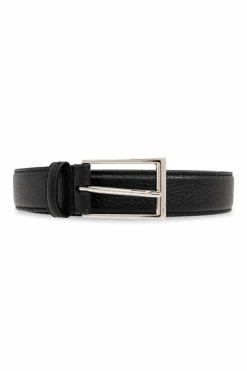Gucci CZARNY Skórzany pasek