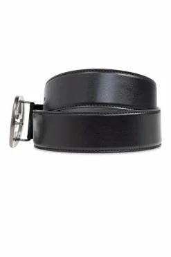 Gucci CZARNY Skórzany pasek
