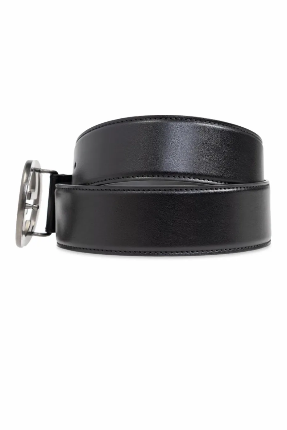 Gucci CZARNY Skórzany pasek