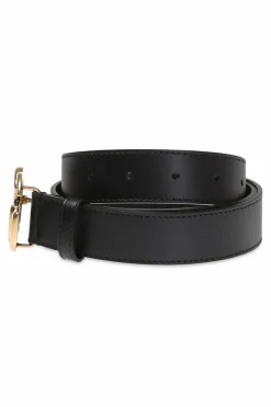 Gucci CZARNY Skórzany pasek