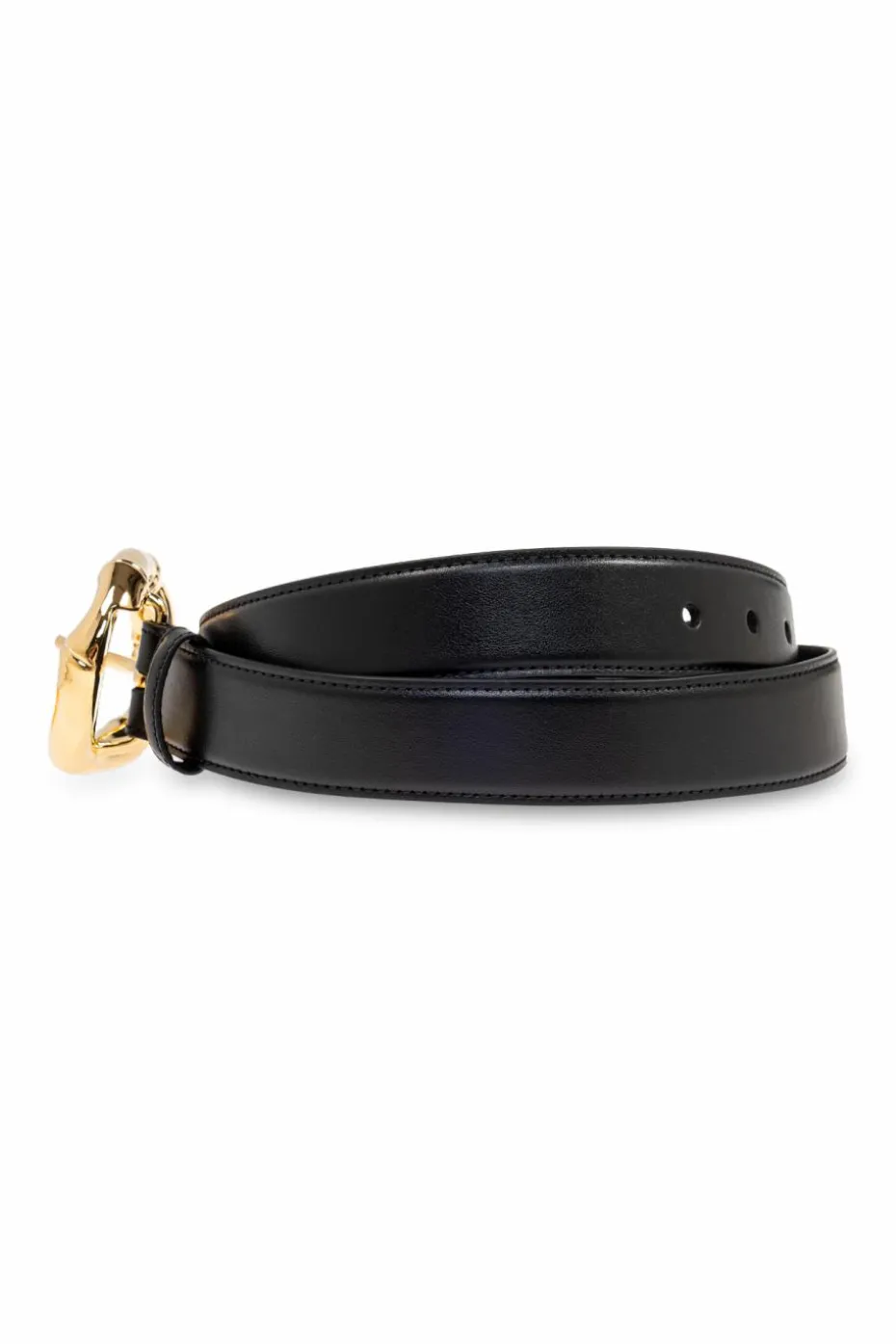 Gucci CZARNY Skórzany pasek
