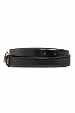 Gucci CZARNY Skórzany pasek