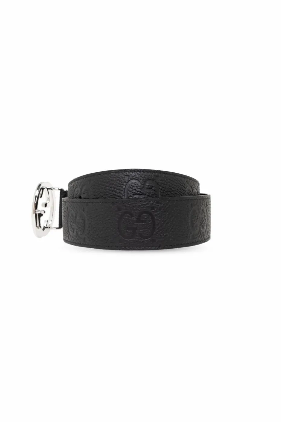 Gucci CZARNY Skórzany pasek