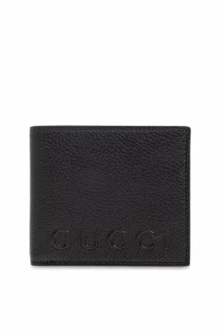 Gucci CZARNY Skórzany portfel