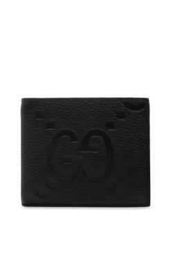 Gucci CZARNY Skórzany portfel