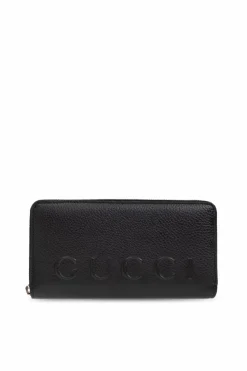 Gucci CZARNY Skórzany portfel
