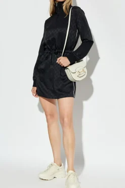 Gucci CZARNY Sukienka z logo