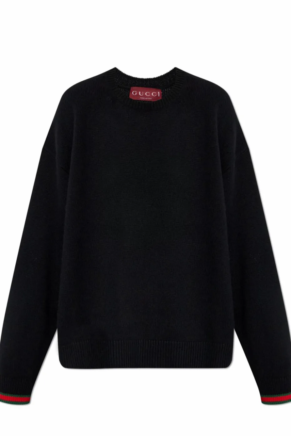 Gucci CZARNY Sweter o luźnym kroju