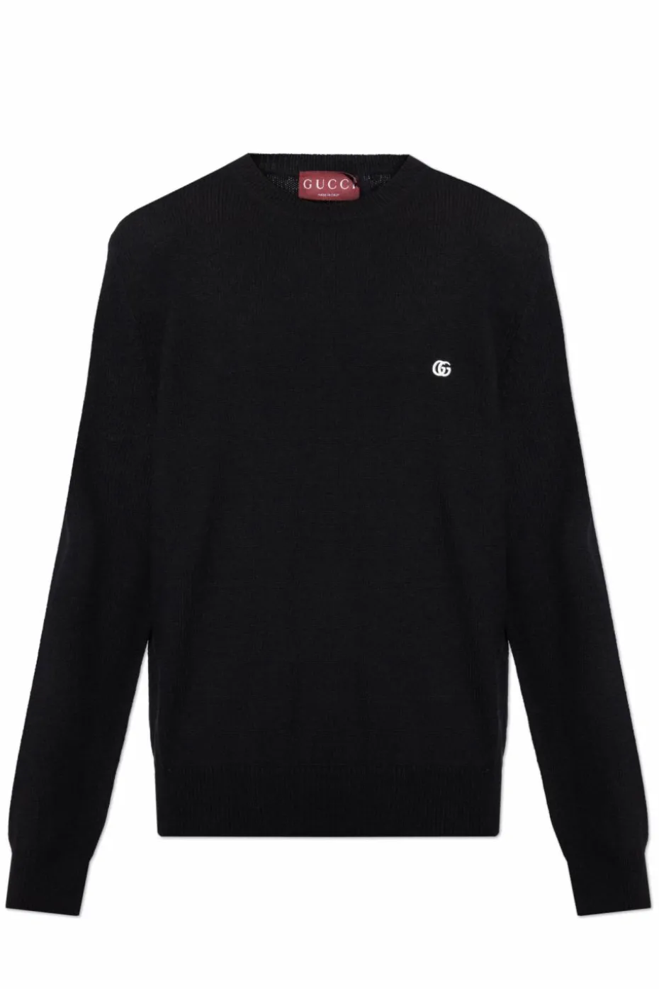 Gucci CZARNY Sweter z logo