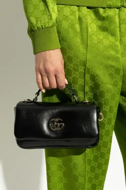 Gucci CZARNY Torba do ręki GG Milano Small`