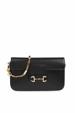 Gucci CZARNY Torba do ręki ‘Horsebit 1955 Mini’
