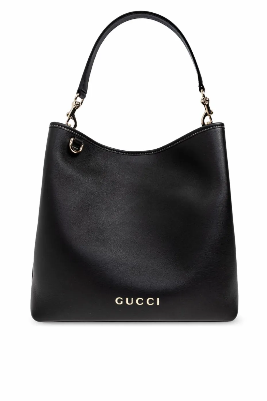 Gucci CZARNY Torba do ręki `GG Emblem Small`