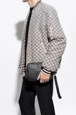 Gucci CZARNY Torba do ręki `Small Jumbo GG`