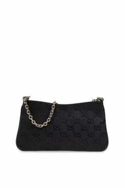 Gucci CZARNY Torba do ręki `GG Emblem`