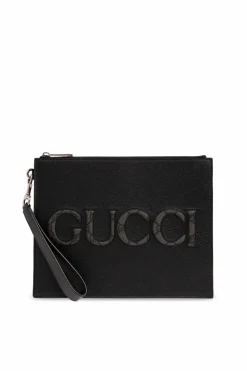 Gucci CZARNY Torba do ręki z logo