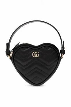 Gucci CZARNY Torba do ręki `GG Marmont Mini`