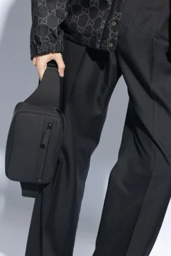 Gucci CZARNY Torba na pas z monogramem