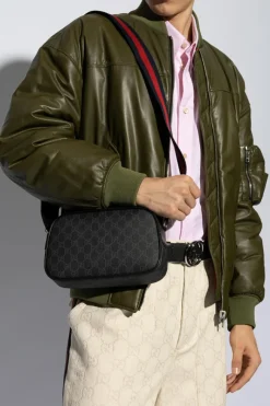 Gucci CZARNY Torba na ramię z monogramem