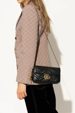 Gucci CZARNY Torba na ramię ‘GG Marmont Mini’