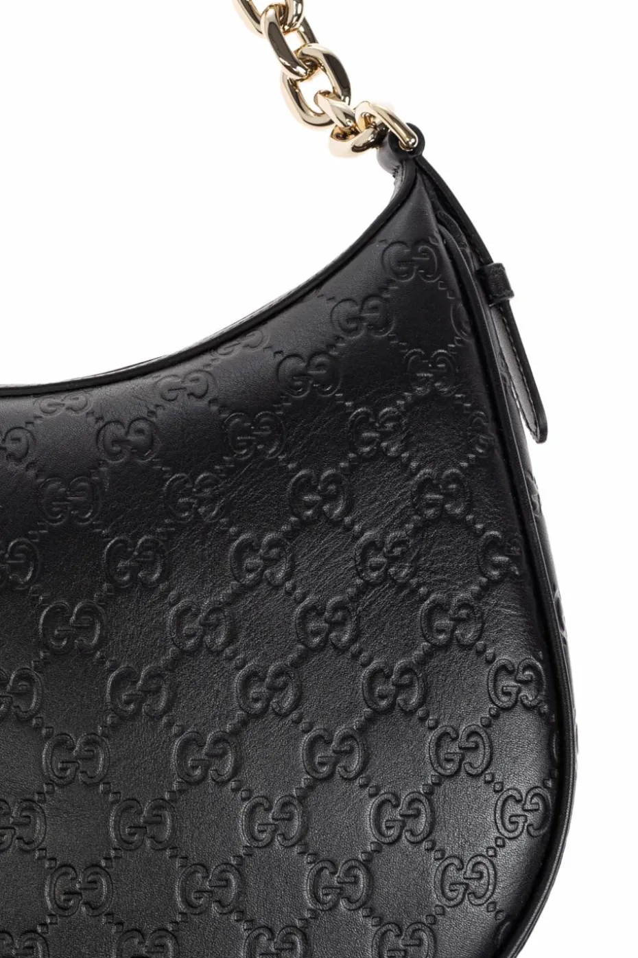 Gucci CZARNY Torba na ramię ze wzorem `GG`