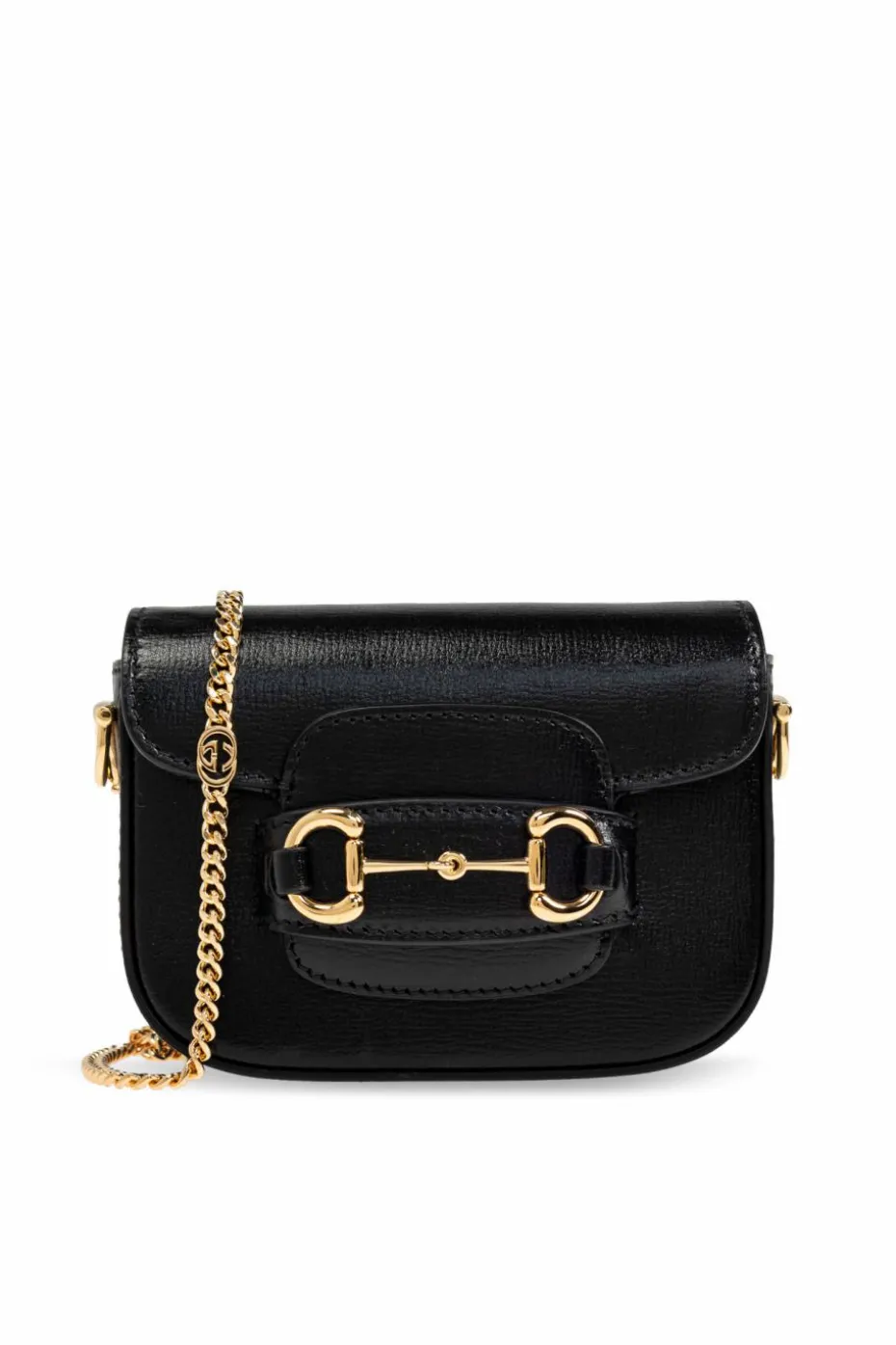 Gucci CZARNY Torba na ramię `Horsebit 1955 Super Mini`